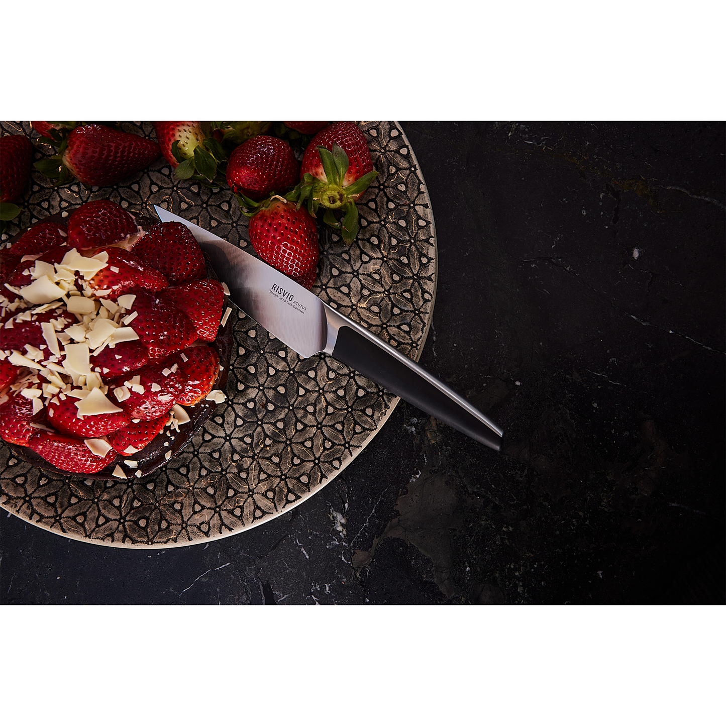 RISVIG Acutus Chef Messenset - 2-delig | Koksmes 20 cm & Aziatisch Kruidenmes 13.50 cm