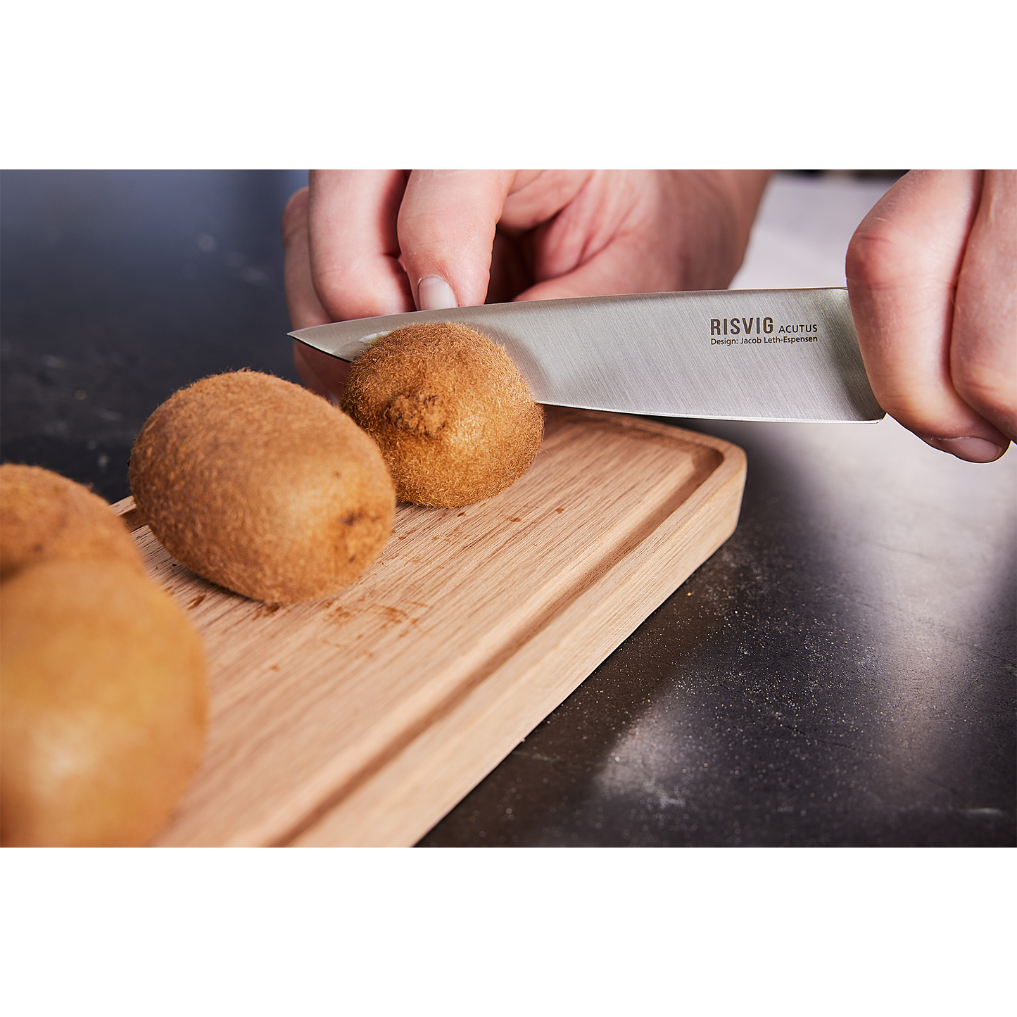 RISVIG Acutus Chef Messenset - 2-delig | Koksmes 20 cm & Aziatisch Kruidenmes 13.50 cm