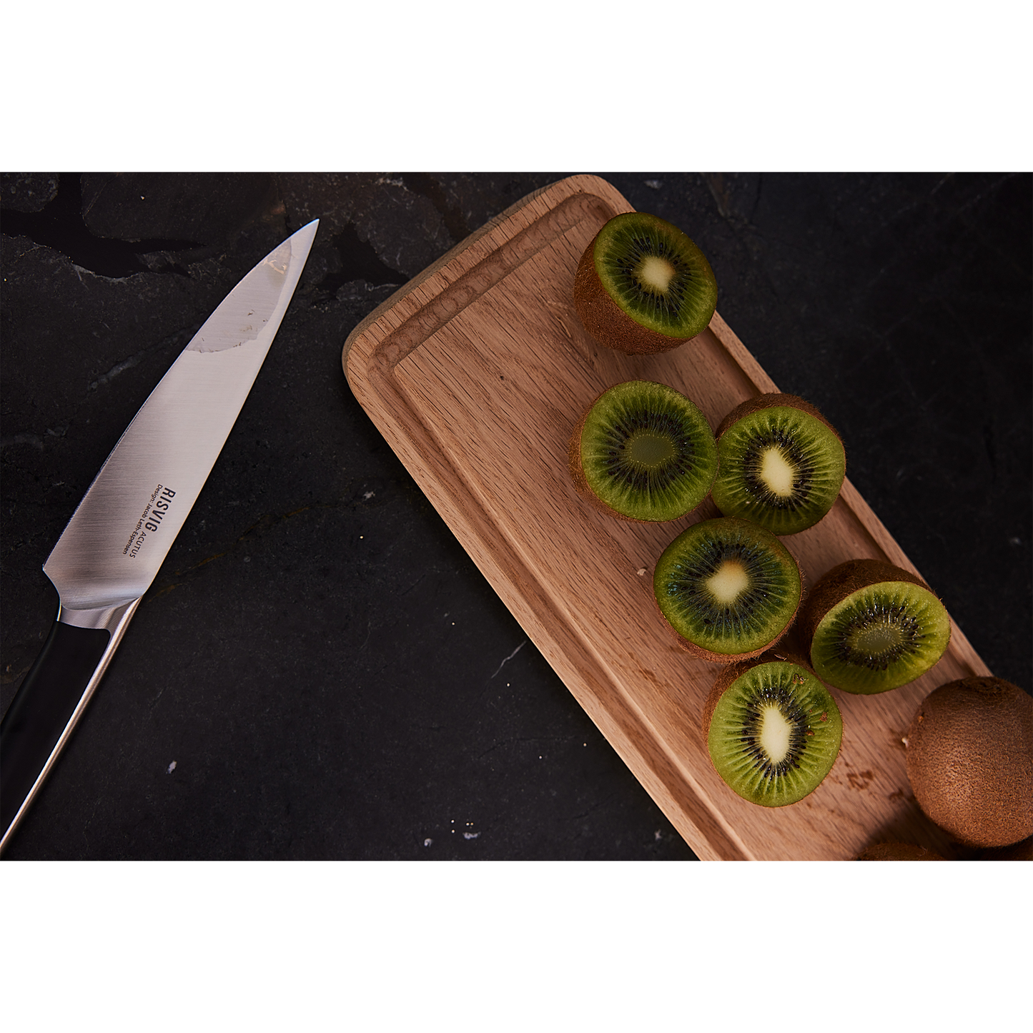 RISVIG Acutus Chef Messenset - 2-delig | Koksmes 20 cm & Aziatisch Kruidenmes 13.50 cm