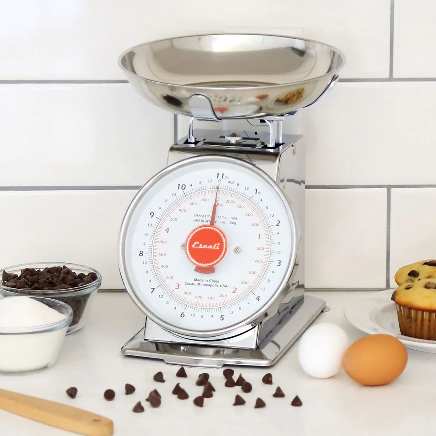 Escali Mercado RVS Keukenweegschaal tot 5 KG