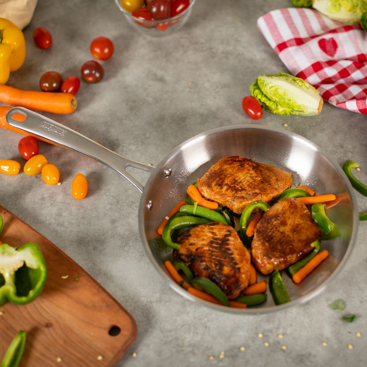 Kuhn Rikon Allround RVS koekenpan Ø 28 cm