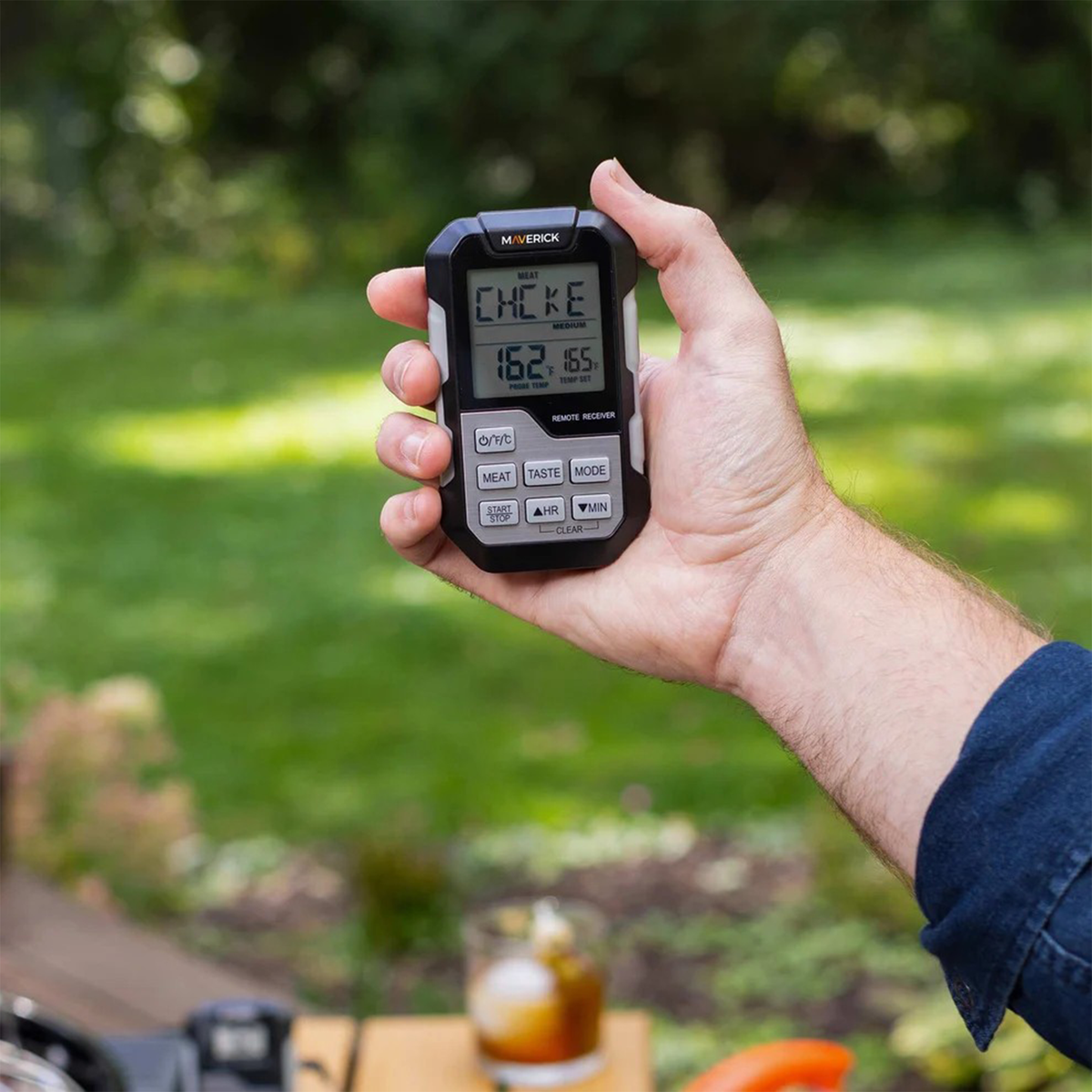 Maverick - HD-322 - Draadloze Vleesthermometer – BBQ Thermometer – 90m Bereik – 1 Probe - Meetbereik 0 tot 300°C