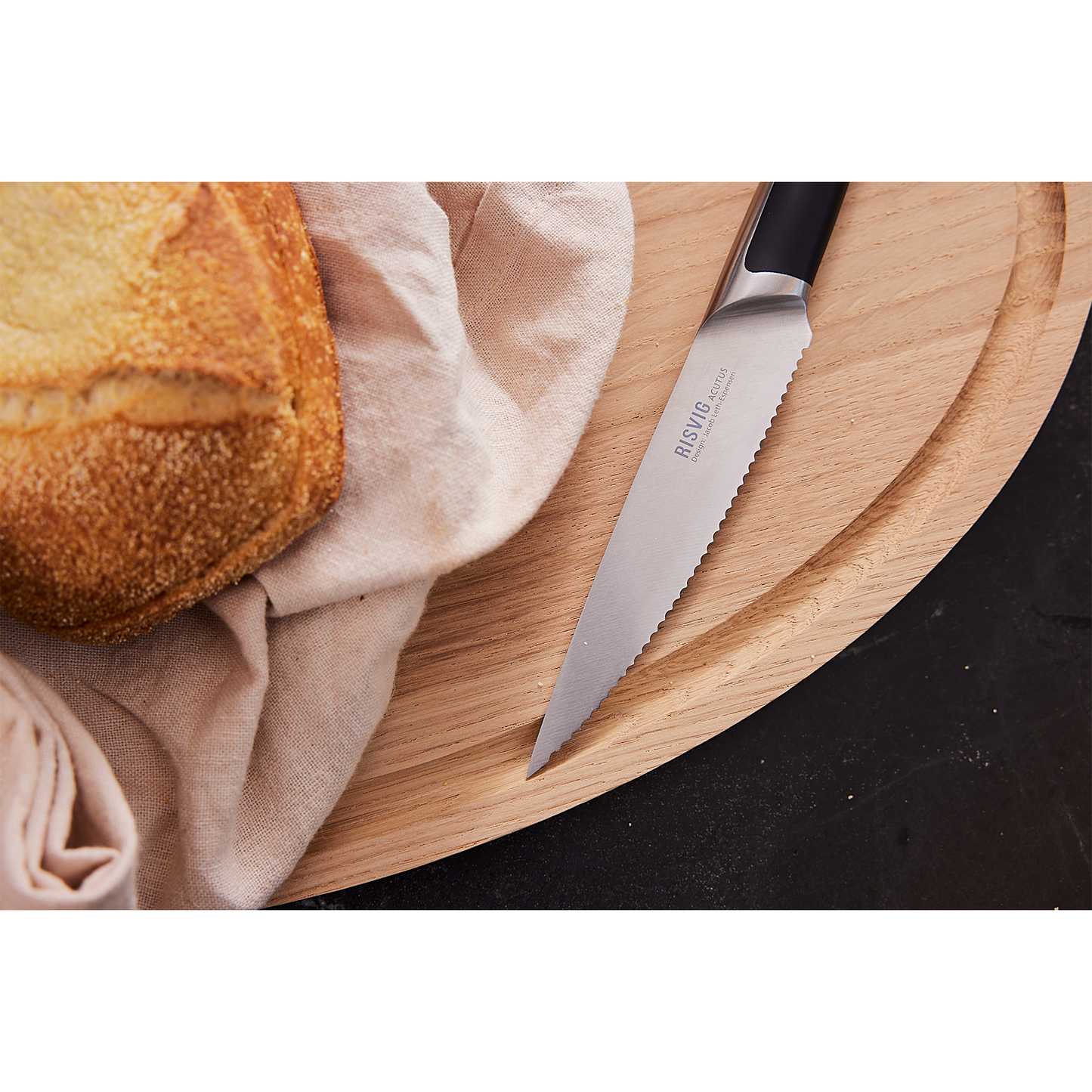 RISVIG Acutus - Steakmessen Set - 4 stuks | Roestvast Europees Staal | Comfortabel en Stijlvol