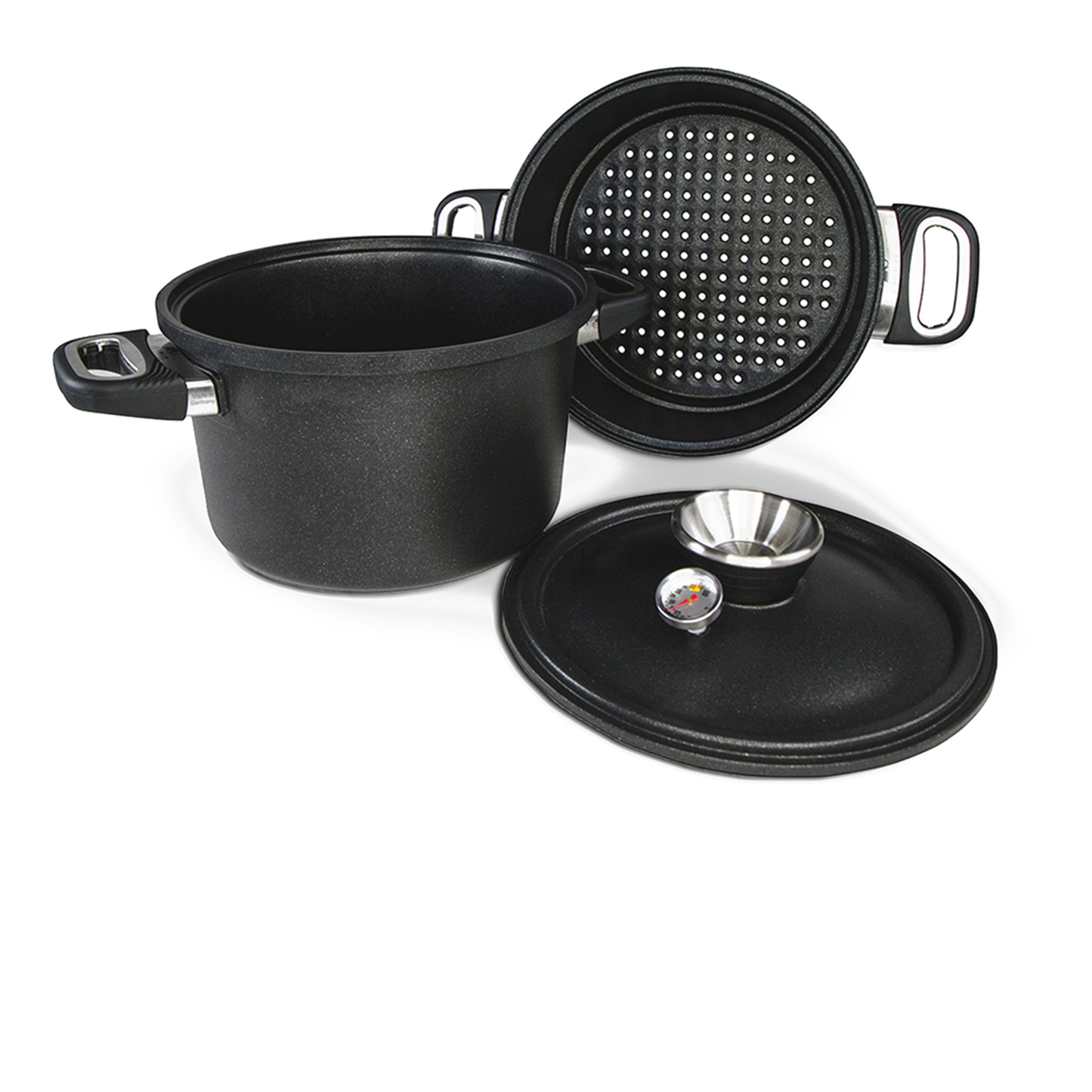 AMT Gastroguss Stoompan 24 cm / 14 cm Hoog Inductie