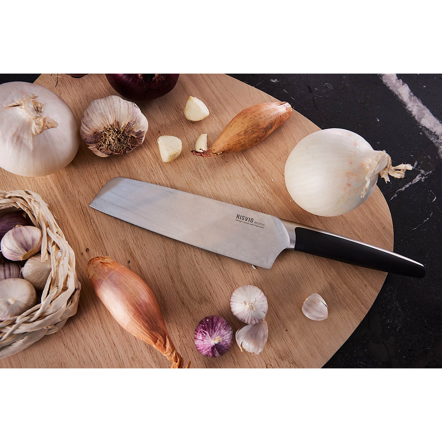 RISVIG Acutus - Groentemes - 18 cm | Roestvast Europees Staal | Perfecte Balans