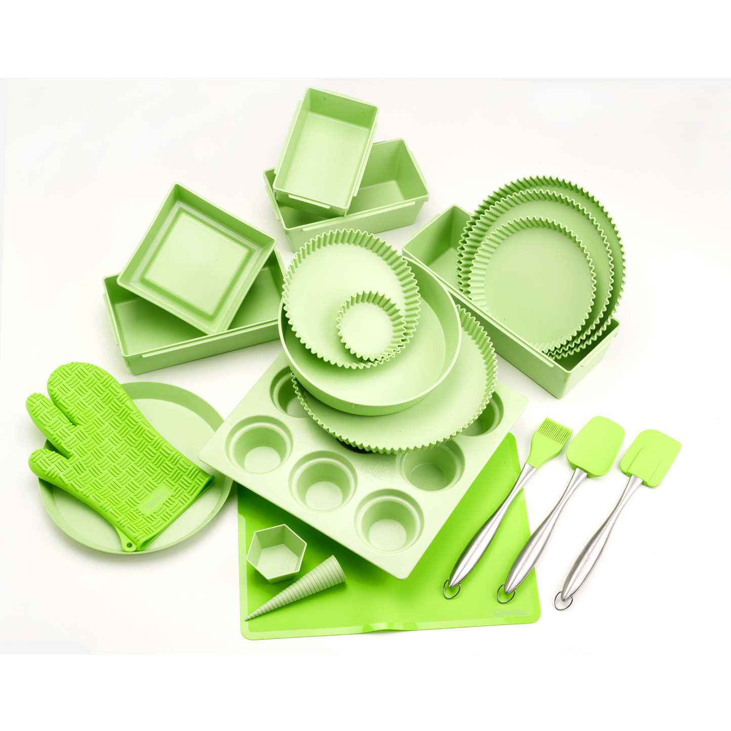 Njam! Roger van Damme - Cupcake vormpjes 4 stuks - groen
