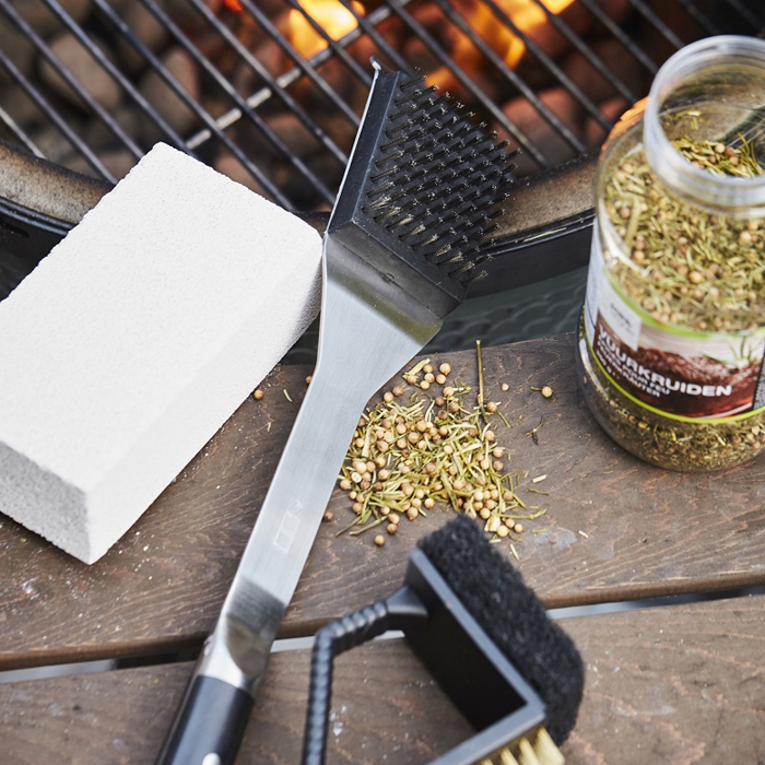 Point-Virgule BBQ-Grillbürste mit geschmiedetem Griff, 47 cm