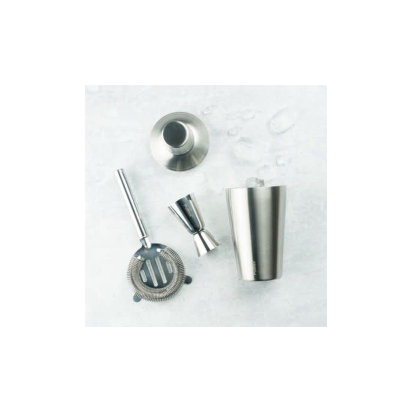 Pulltex - Cocktail - Cocktailset - set 3-delig - zeef - shaker - maatbeker