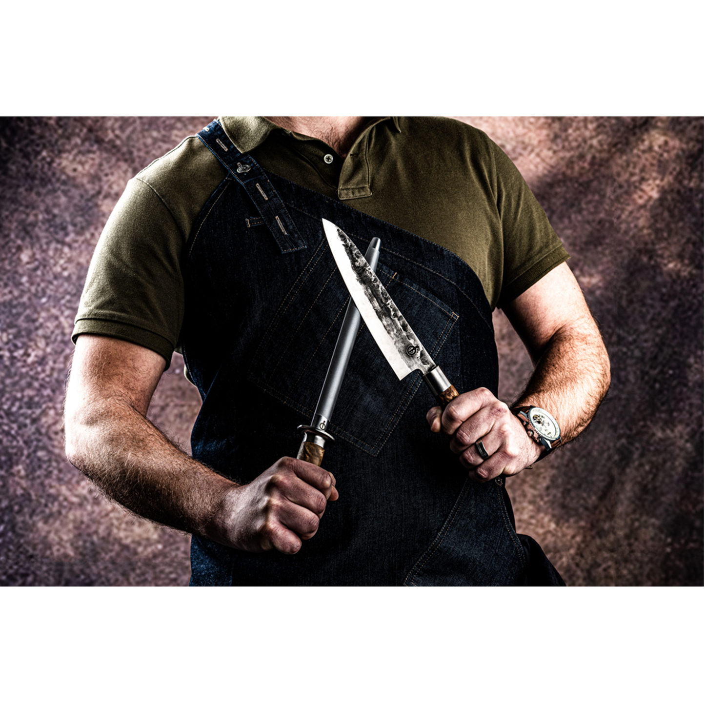 Forged VG10 Aanzetstaal - 26cm - In geschenkverpakking