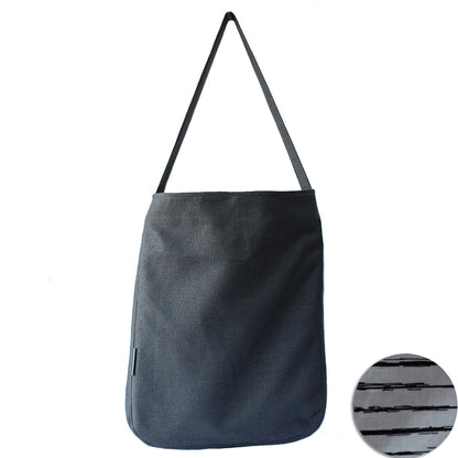 Studio Tuk - Shopping Bag - Black Stripes