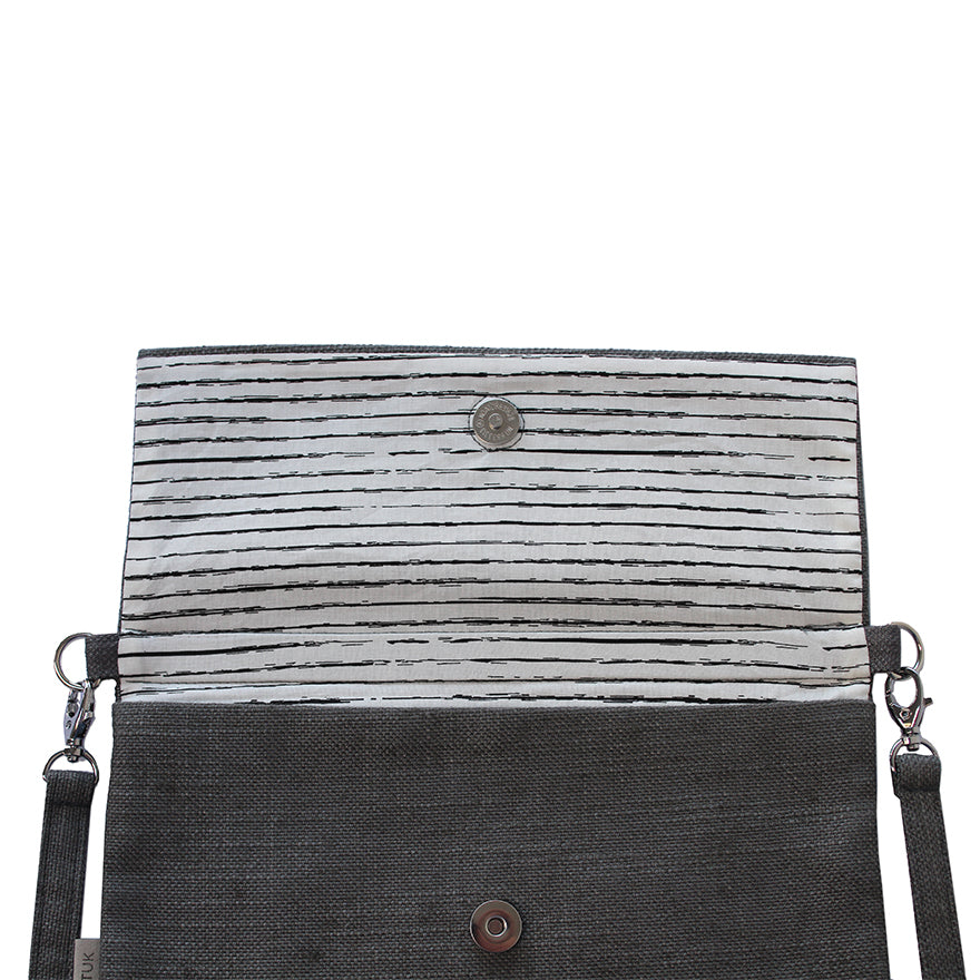 Studio Tuk - Crossbody Bag - Black Stripes
