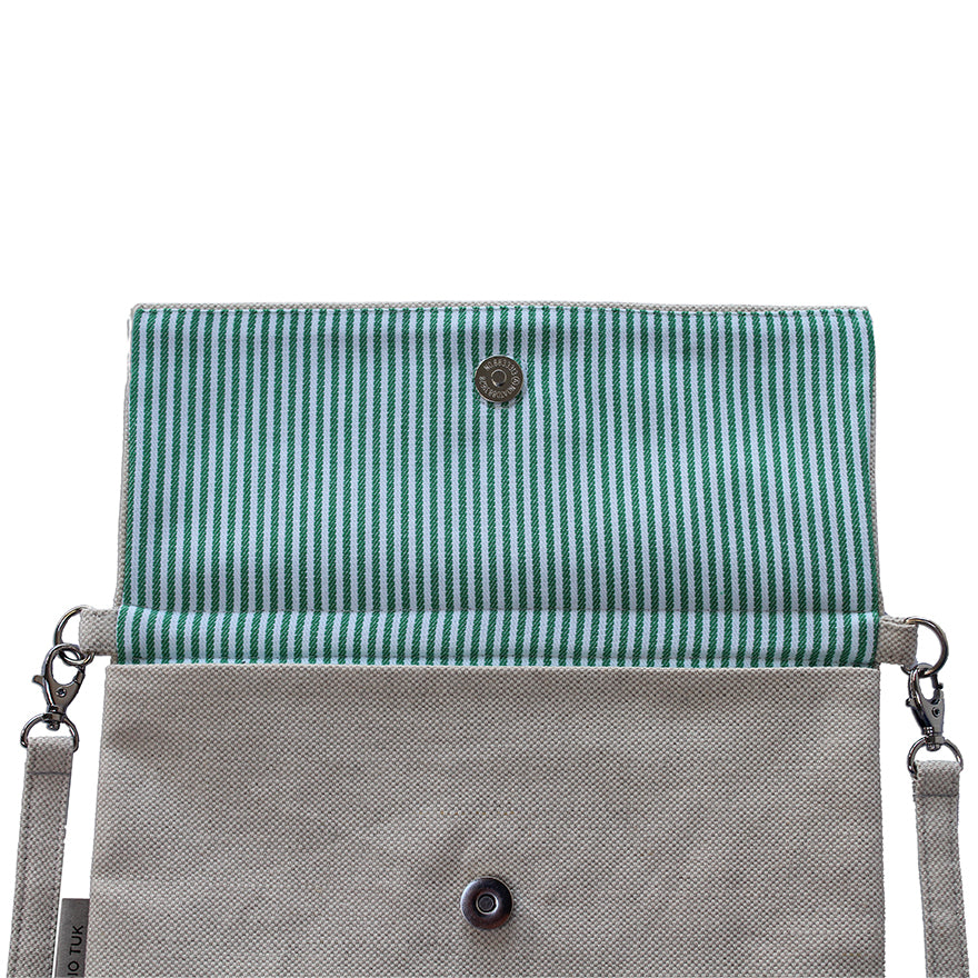 Studio Tuk - Crossbody Bag - Green Stripes