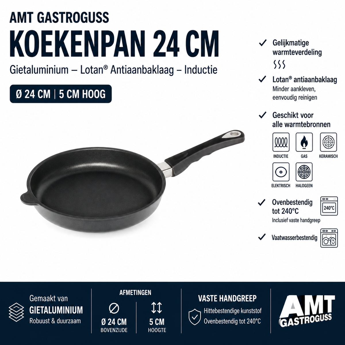 AMT_Gastroguss_koekenpan_I-524_24cm_5cm_hoog_vaste_steel_ovenbestendig_USP