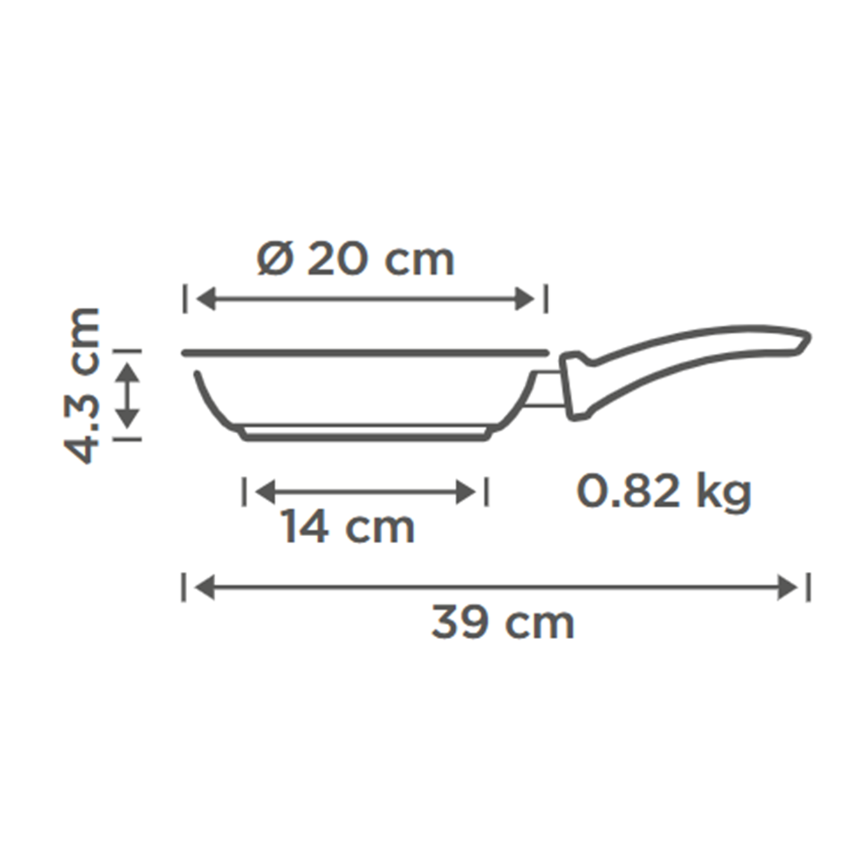 Compacte Kuhn Rikon Culinary Fiveply koekenpan 20 cm. Ongecoat RVS met 5 lagen, geschikt voor inductie en oven tot 240 °C. Bekijk bij Shop4Koken.